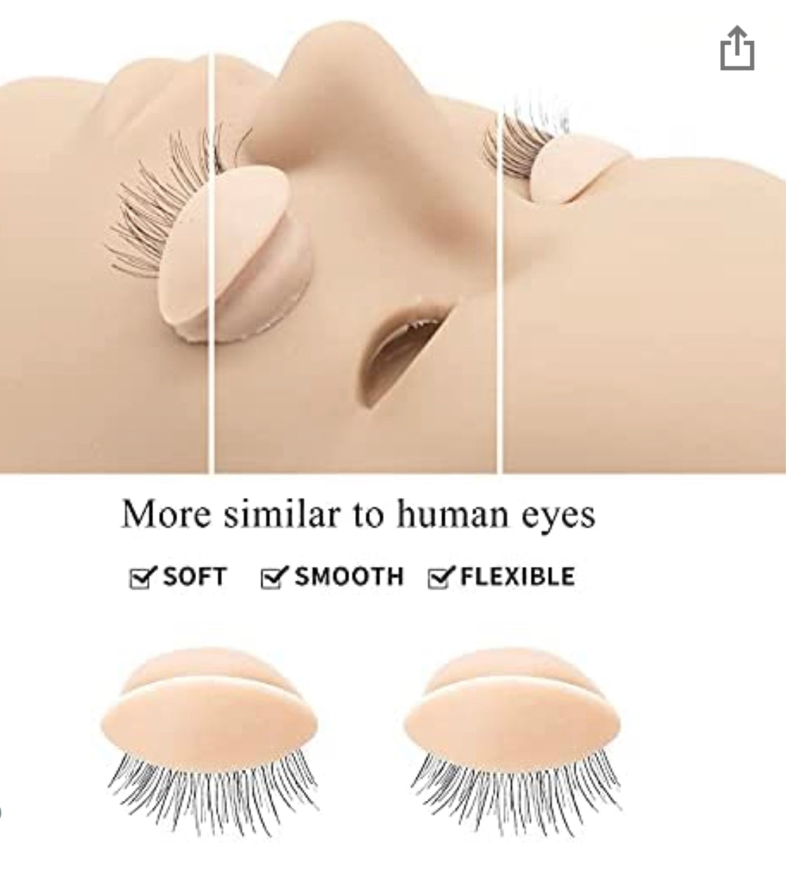 Replacement EyeLids For mannequin head