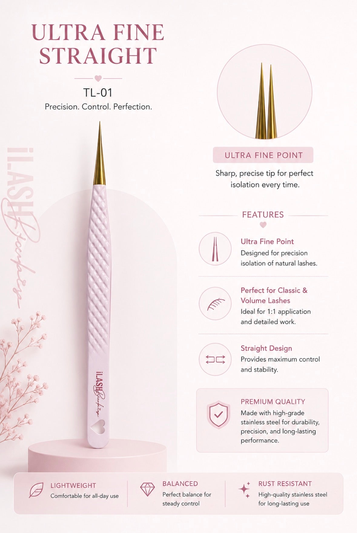 Cotton Candy Collection Tweezers