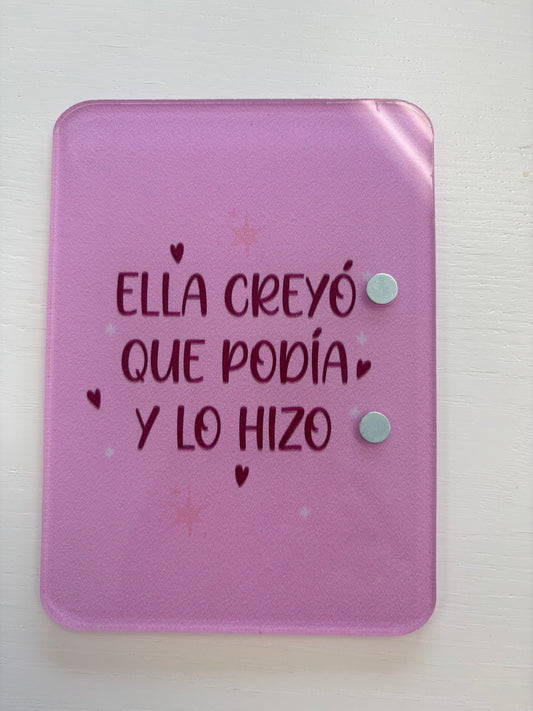 Ella Creyo Que Podia Y lo Hizo (Lash Tile)